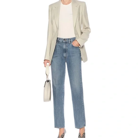 GOLDSIGNNineties high-rise straight jeans